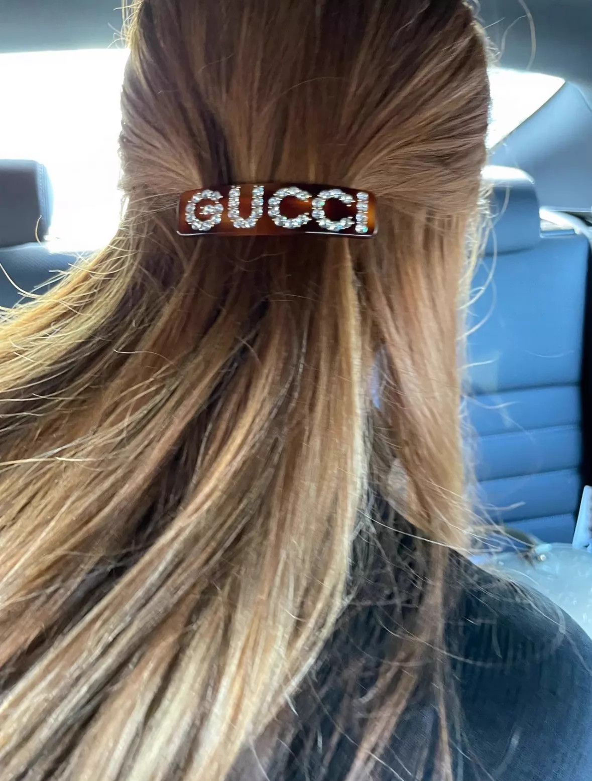 Gucci Gucci Tortoise Brown Pave Logo Spring Clip Vintage Size ONE SIZE - 3 Thumbnail