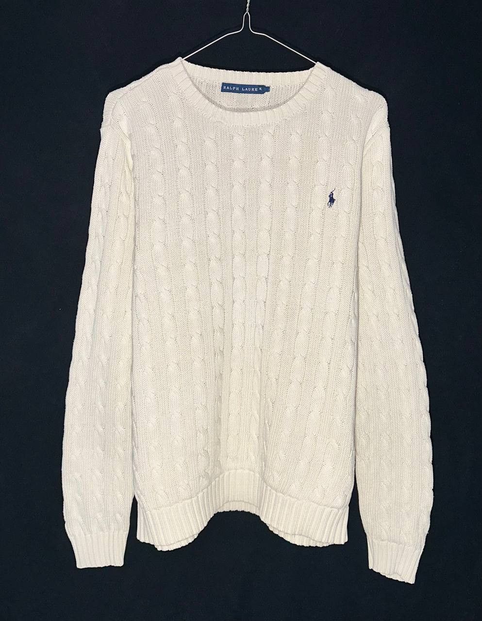 Polo Ralph Lauren × Ralph Lauren Polo Ralph Lauren Sweater Cable-Knit Pullover Preppy classic Size XL / US 12-14 / IT 48-50 - 1 Thumbnail