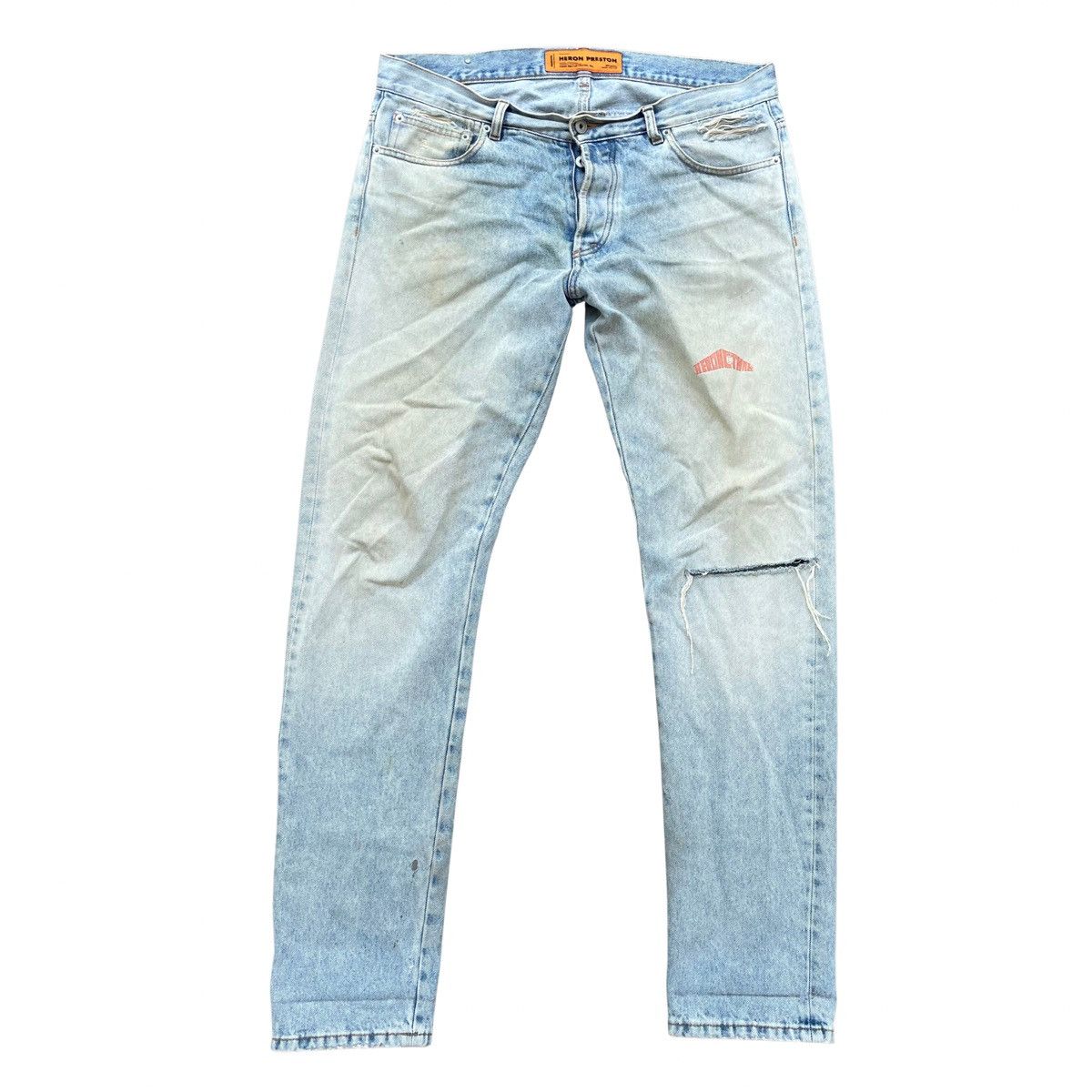 Heron Preston Heron Preston Distressed Denim Jeans Size US 37 - 1 Thumbnail