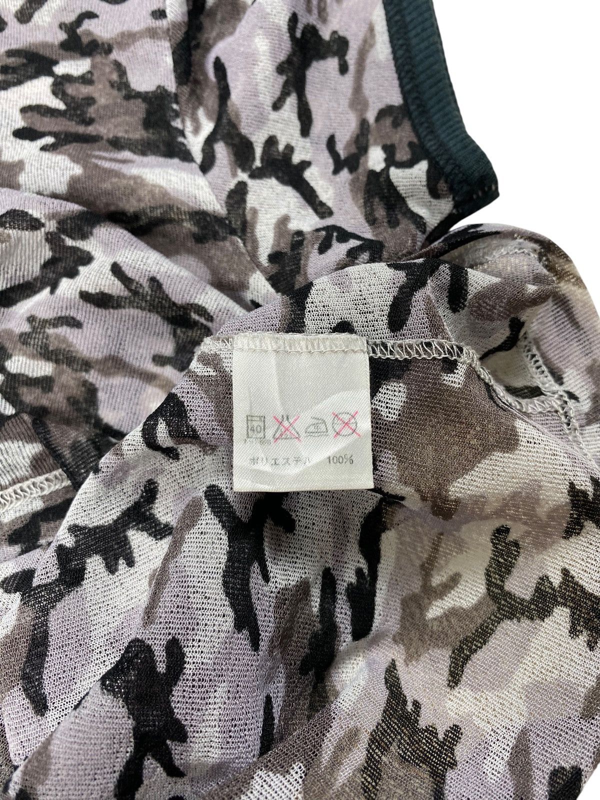 Jean Paul Gaultier Jean Paul Gaultier Camo Mesh Top Size US S / EU 44-46 / 1 - 12 Thumbnail