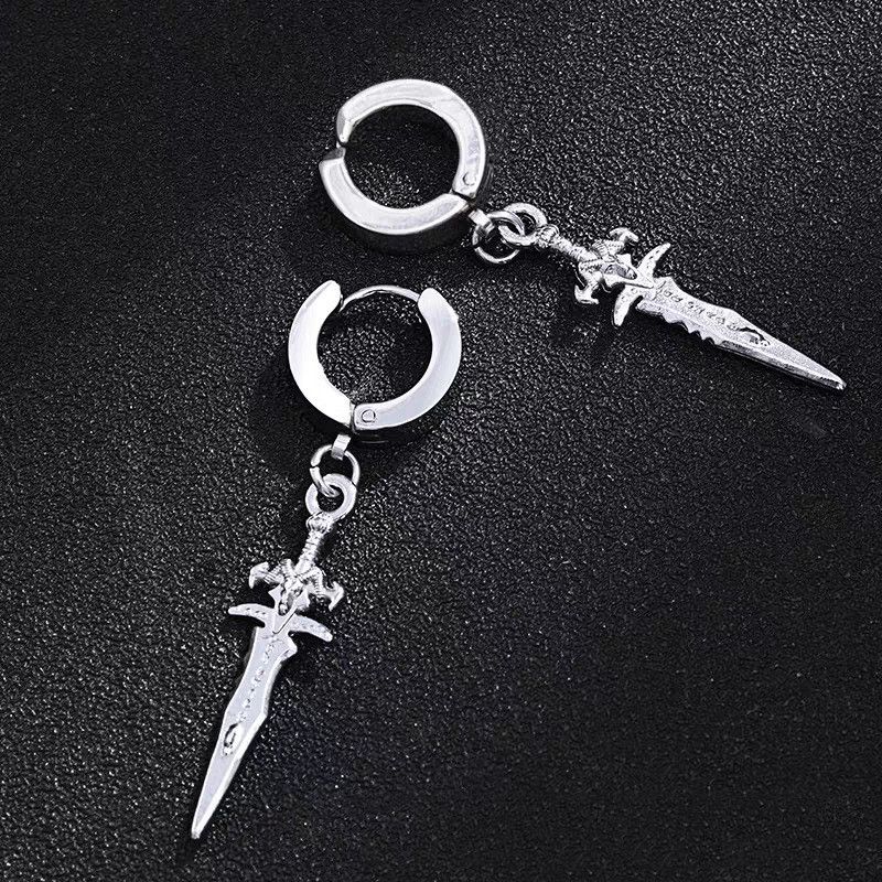 Jewelry Frostmourne New Trend Earrings One Pairs Chrome Jewelry Size ONE SIZE - 4 Thumbnail