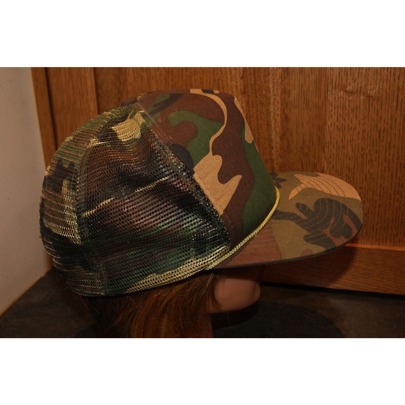 Other VTG Snapback Camo Cap Hat Woodland Camouflage Trucker Mesh Size ONE SIZE - 3 Thumbnail
