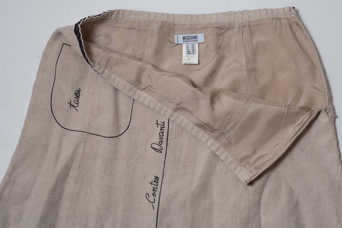 Moschino moschino cheap and chic vintage linen skirt Size 30" / US 8 / IT 44 - 3 Thumbnail