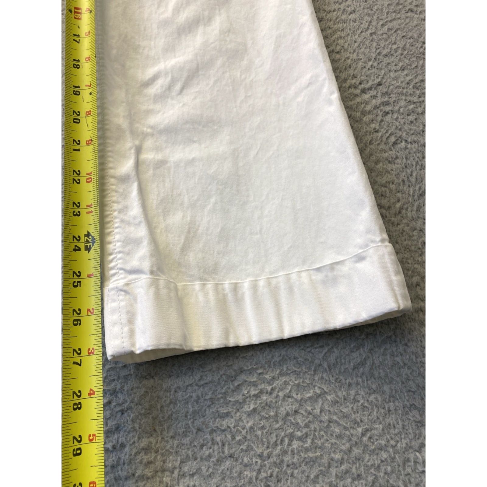 Banana Republic VINTAGE Banana Republic Women's Pants Chino Dress Solid White, Size 0P, 27 Inseam Size 25" / US 0 / IT 36 - 5 Thumbnail