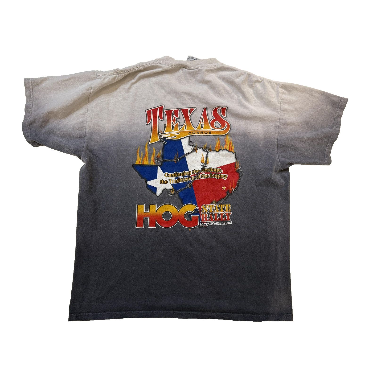 Harley Davidson VINTAGE Harley-Davidson Shirt Mens LG Texas HOG Rally Y2K Size US L / EU 52-54 / 3 - 1 Thumbnail