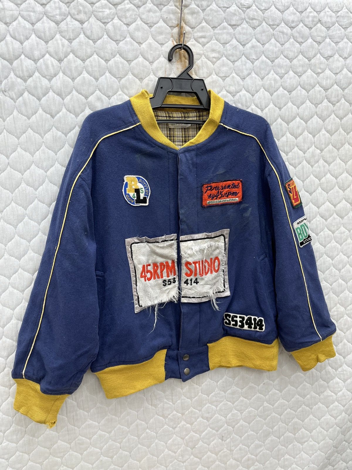 45rpm × Vintage 🔥🔥🔥ARCHIVE VTG 45RPM BOMBER JACKET Size US S / EU 44-46 / 1 - 2 Thumbnail