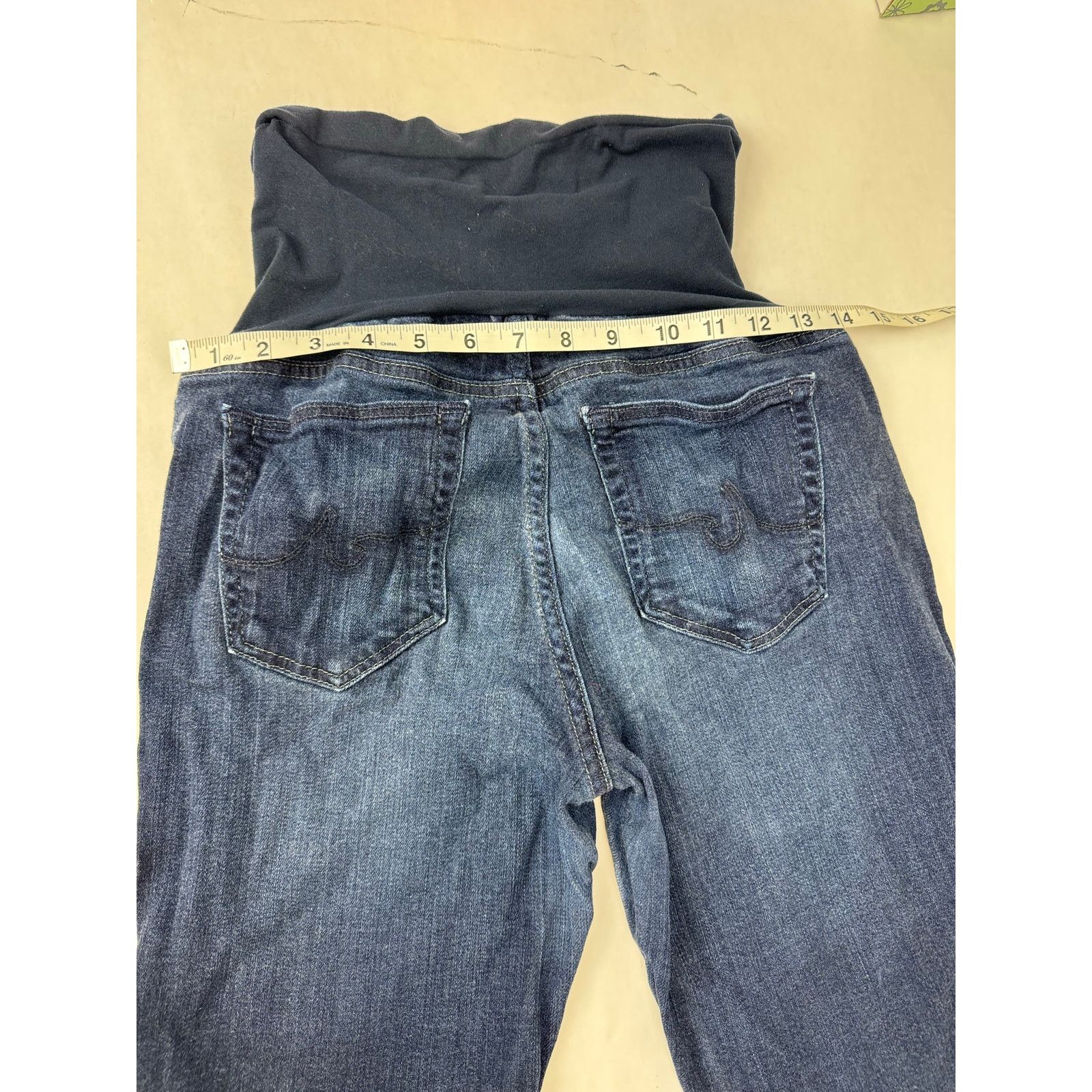 AG Adriano Goldschmied Adriano Goldschmied Maternity Jeans Skinny Full Panel 31 R Size 31" - 5 Thumbnail