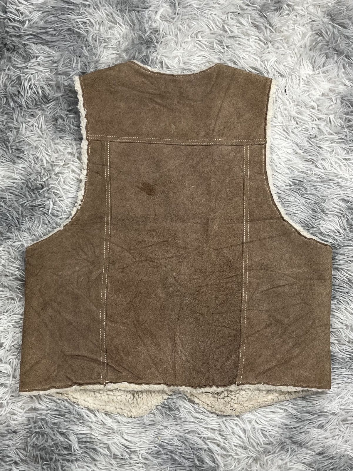 Genuine Leather Vintage Genuine Laether Vest Size M / US 6-8 / IT 42-44 - 9 Thumbnail