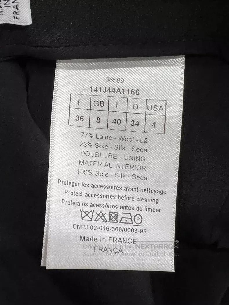 Dior Dior Wool and silk CD skirt Size 42" / US 20 - 5 Thumbnail