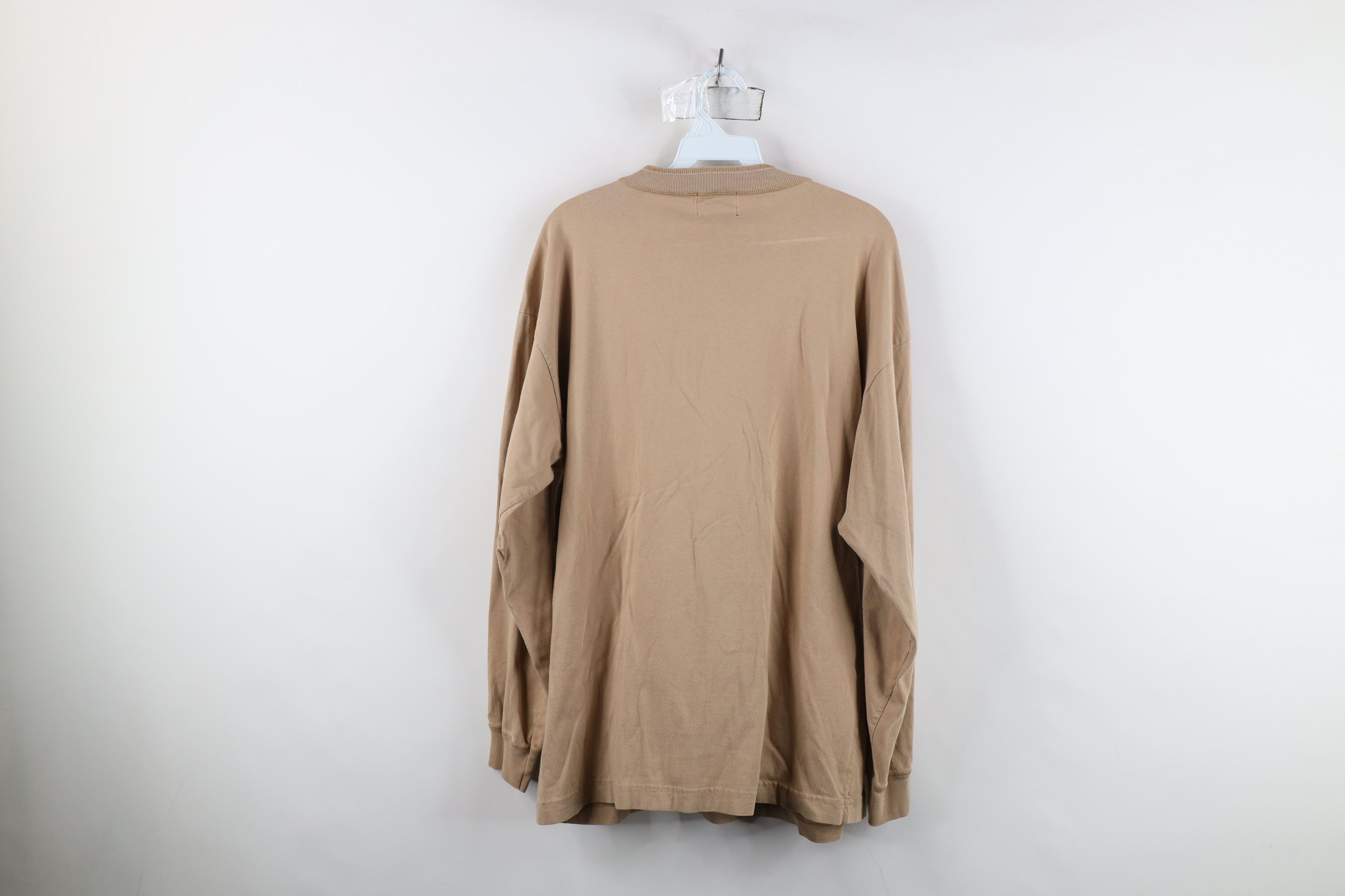 Vintage Vintage 90s Streetwear Long Sleeve Henley T-Shirt Beige Size US L / EU 52-54 / 3 - 11 Thumbnail