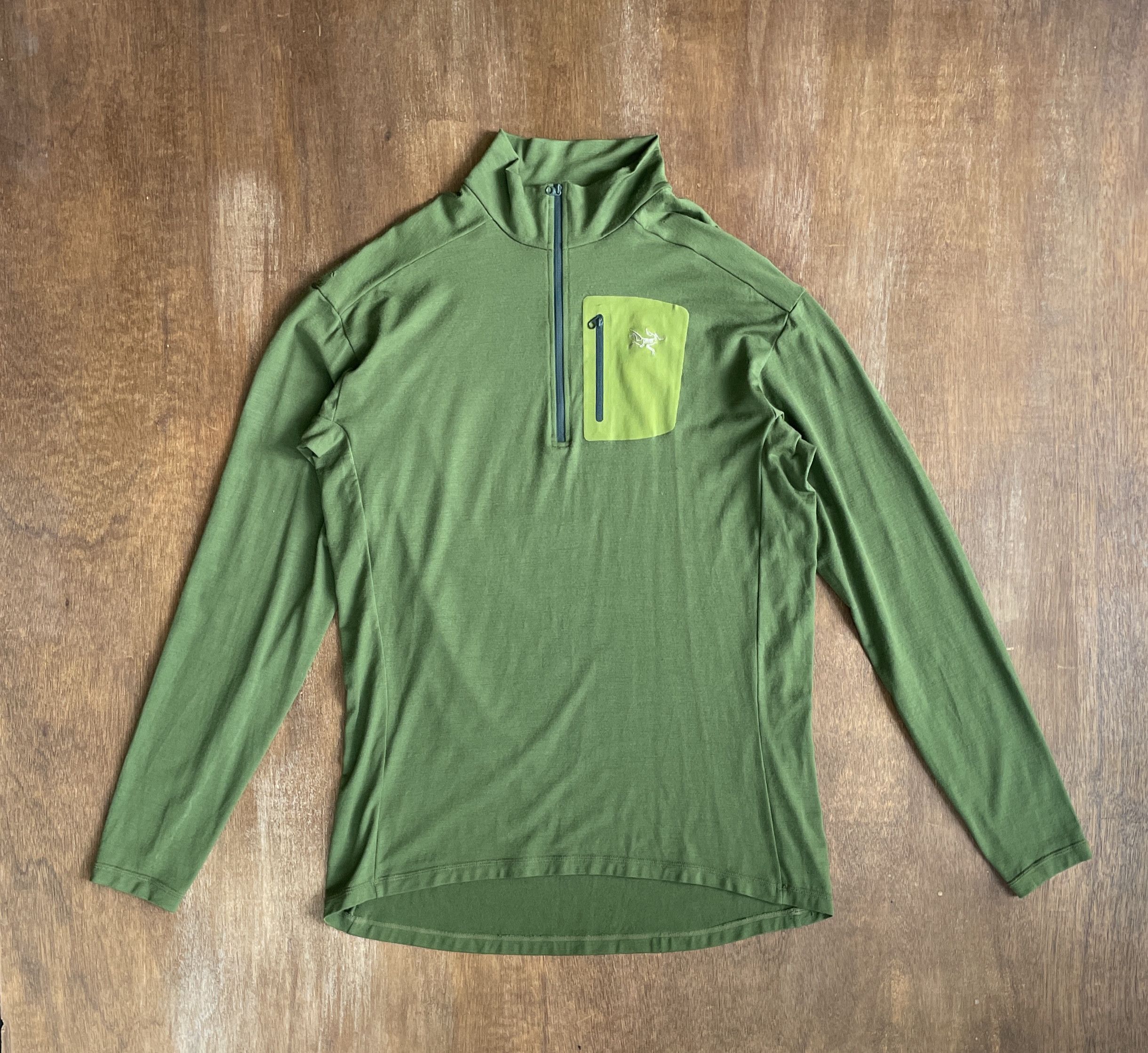 Arc'teryx Arc’teryx Green Quarter Zip Base Layer Top Size US XL / EU 56 / 4 - 1 Thumbnail
