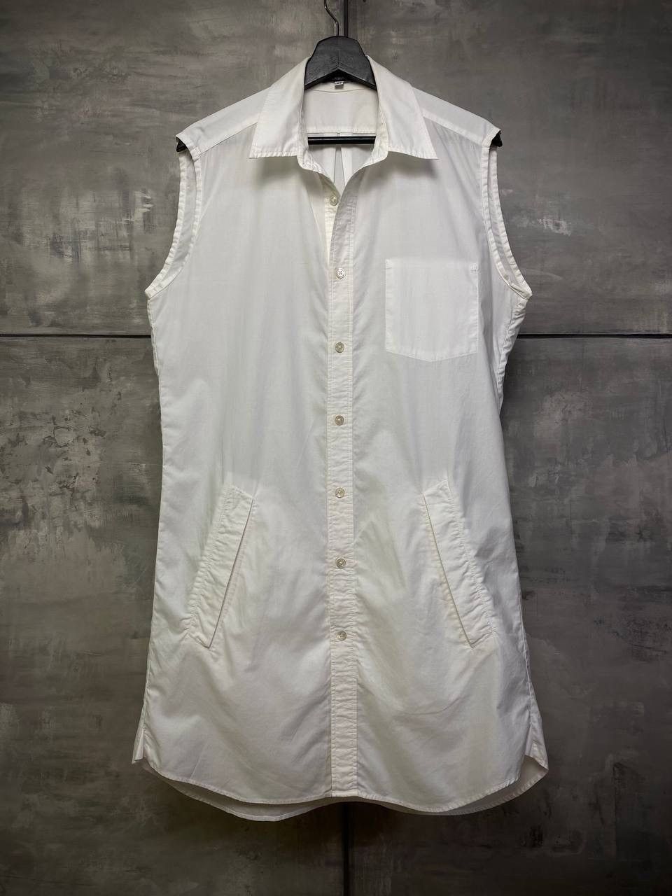 Ann Demeulemeester Long sleeveless shirt with flap pockets M Size 48R - 2 Thumbnail