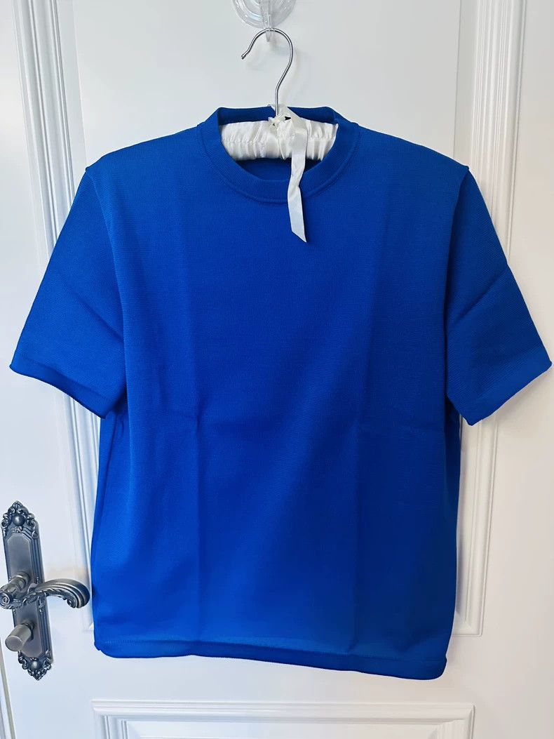 Jil Sander Jil Sander Blue Short Sleeve Top Size M / US 6-8 / IT 42-44 - 1 Thumbnail