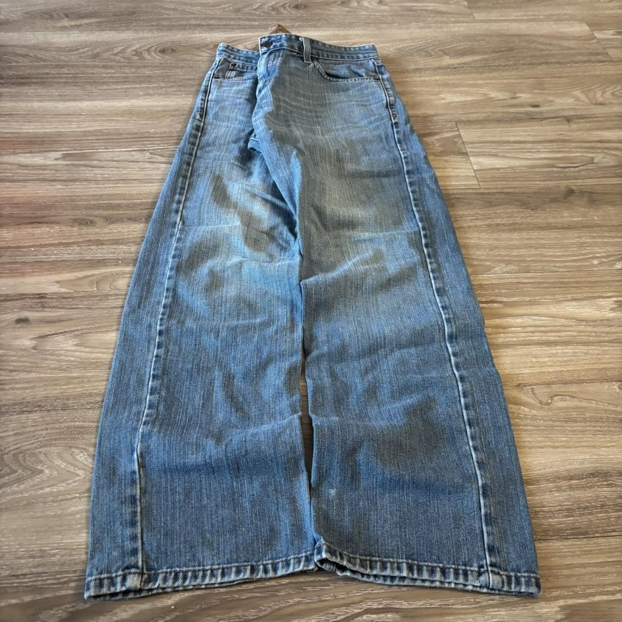 Levi's Crazy Vintage Y2K/2000s Grunge Medium Wash Levis Denim Jeans! 32x31 Size US 32 / EU 48 - 3 Thumbnail