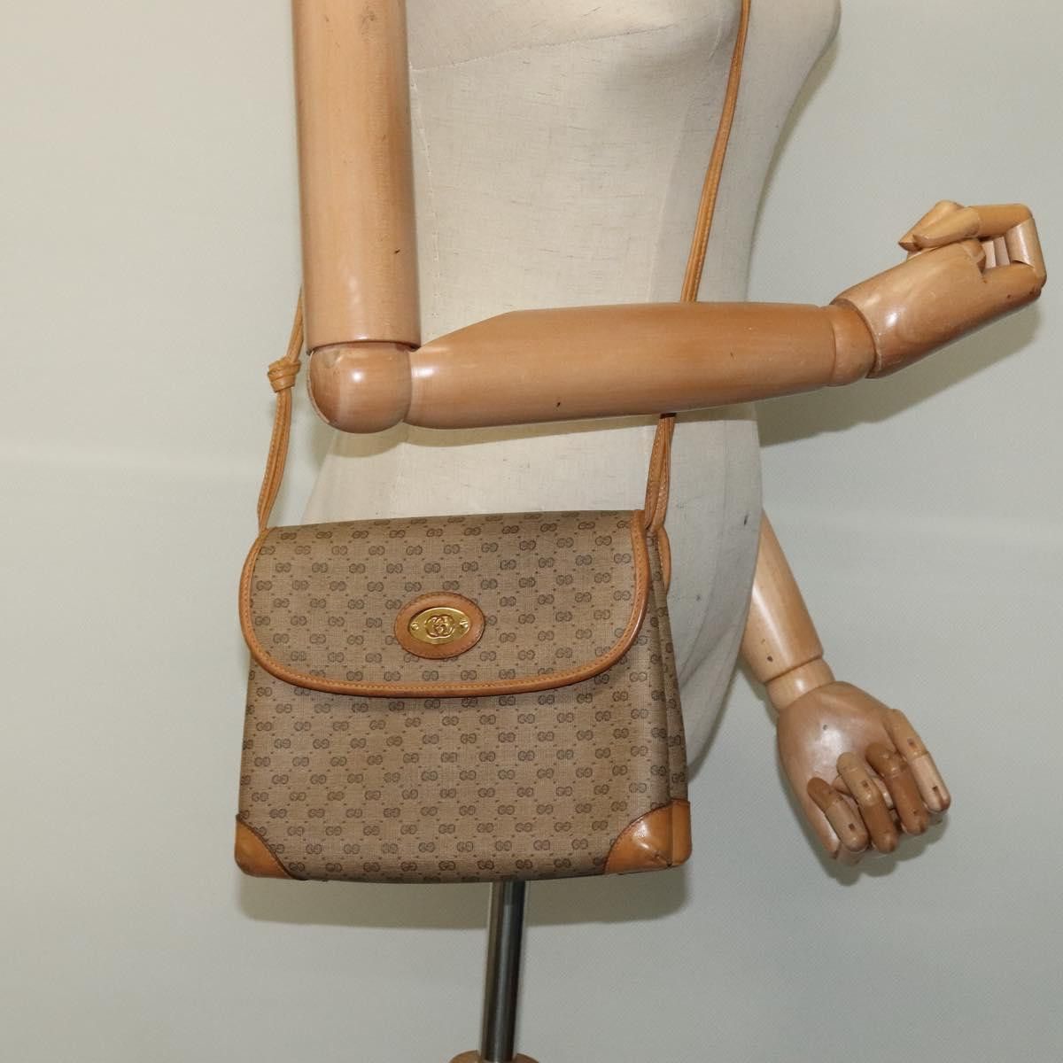 Gucci GUCCI Micro GG Supreme Shoulder Bag Pvc Beige Gold 007 49 Size ONE SIZE - 24 Thumbnail
