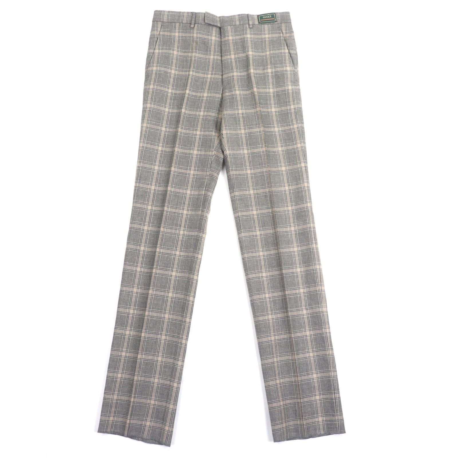 Gucci Gucci Gucci Check Pattern Linen Pants Others Pants DUTY FREE for USA Size ONE SIZE - 1 Thumbnail