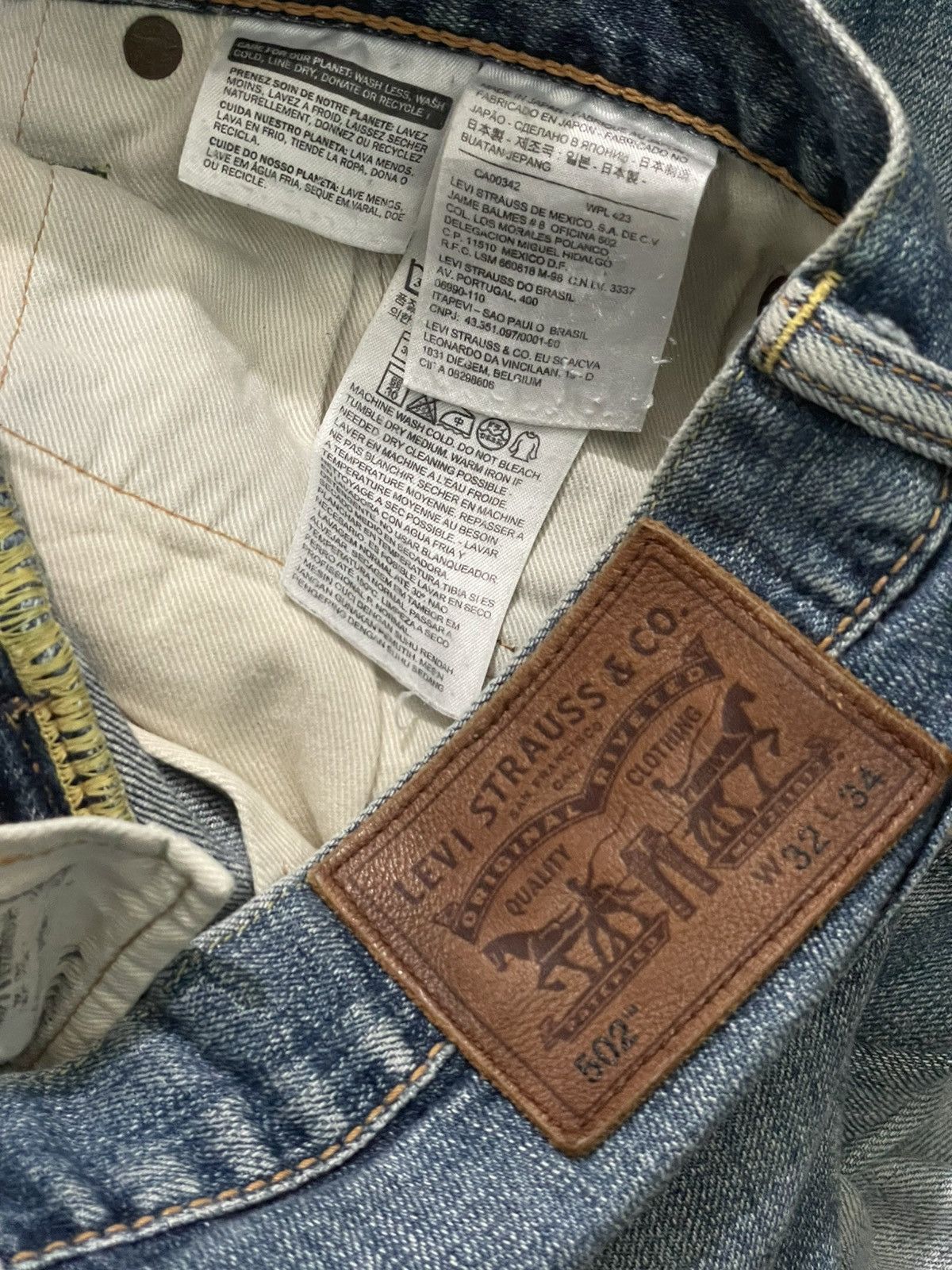 Levi's Vintage Clothing Levis selvedge Made in japan distressed Size US 33 - 7 Thumbnail