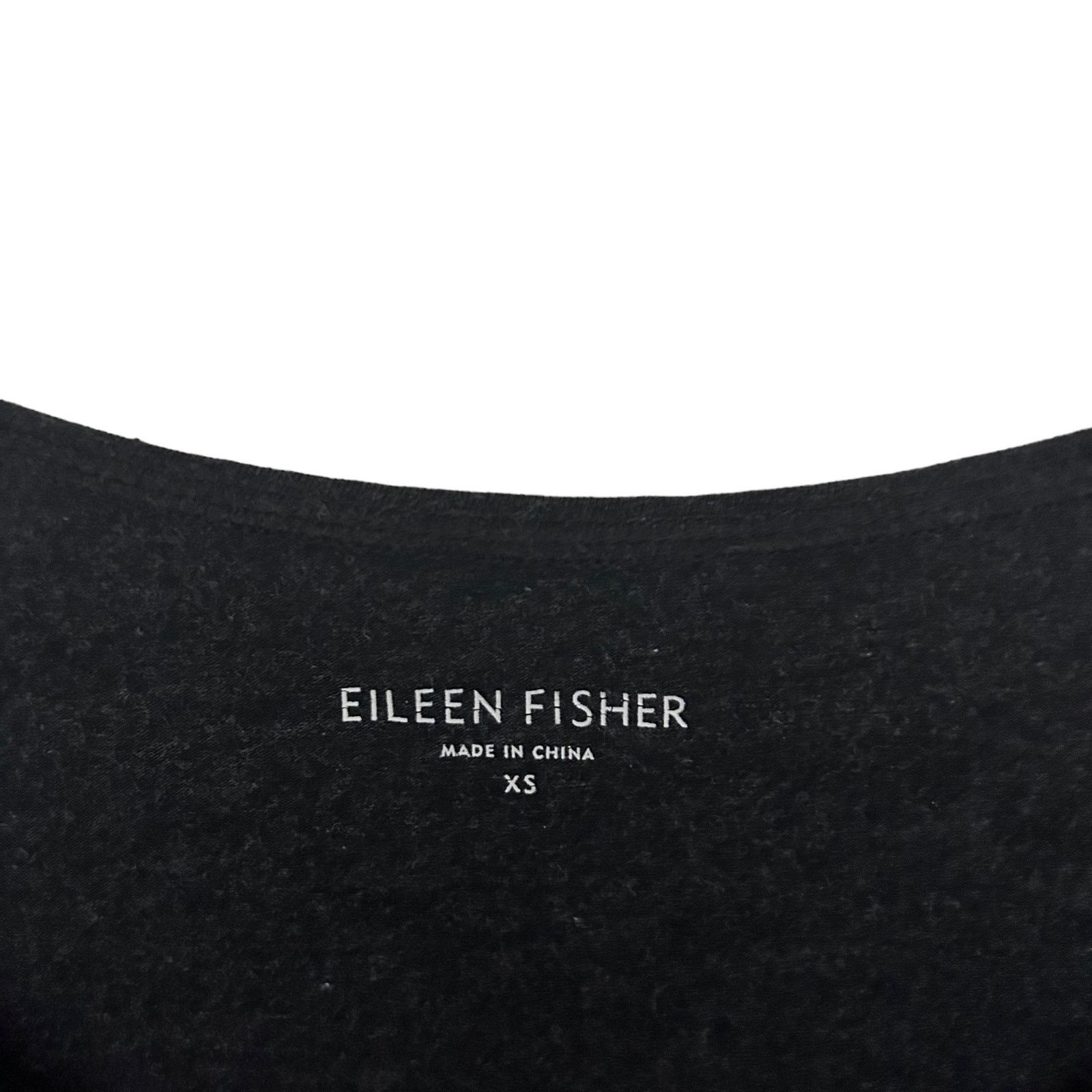 Eileen Fisher Eileen Fisher Dark Gray 3/4 Sleeve Dress Sz XS Size XS / US 0-2 / IT 36-38 - 2 Thumbnail
