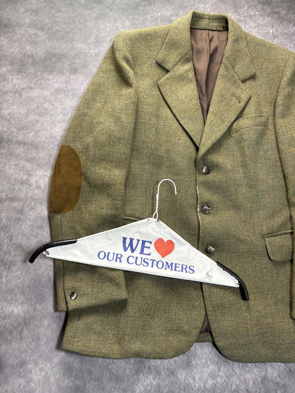 Harris Tweed Vintage Harris Tweed Blazer Suit Jacket Made in Scotland Size 42R - 9 Thumbnail