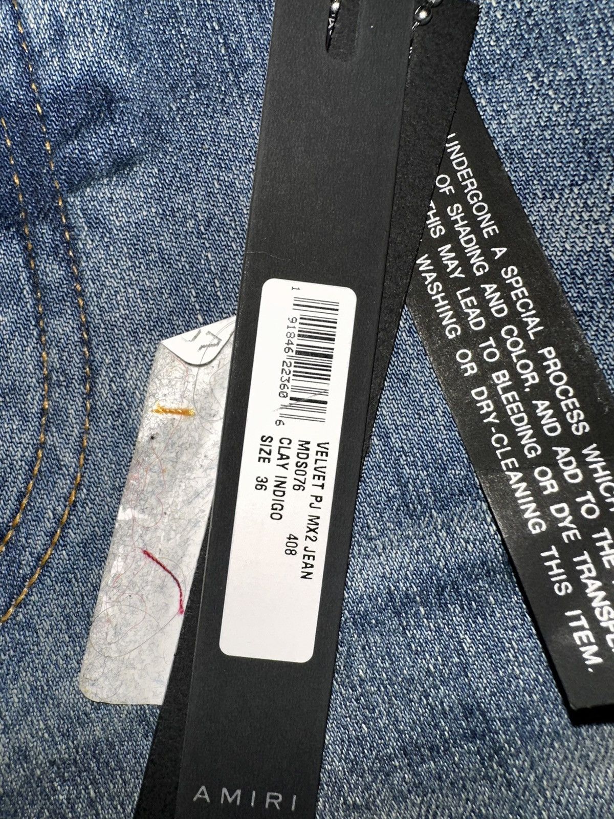 Amiri Blue Velvet PJ MX2 Jeans Size US 36 / EU 52 - 10 Thumbnail