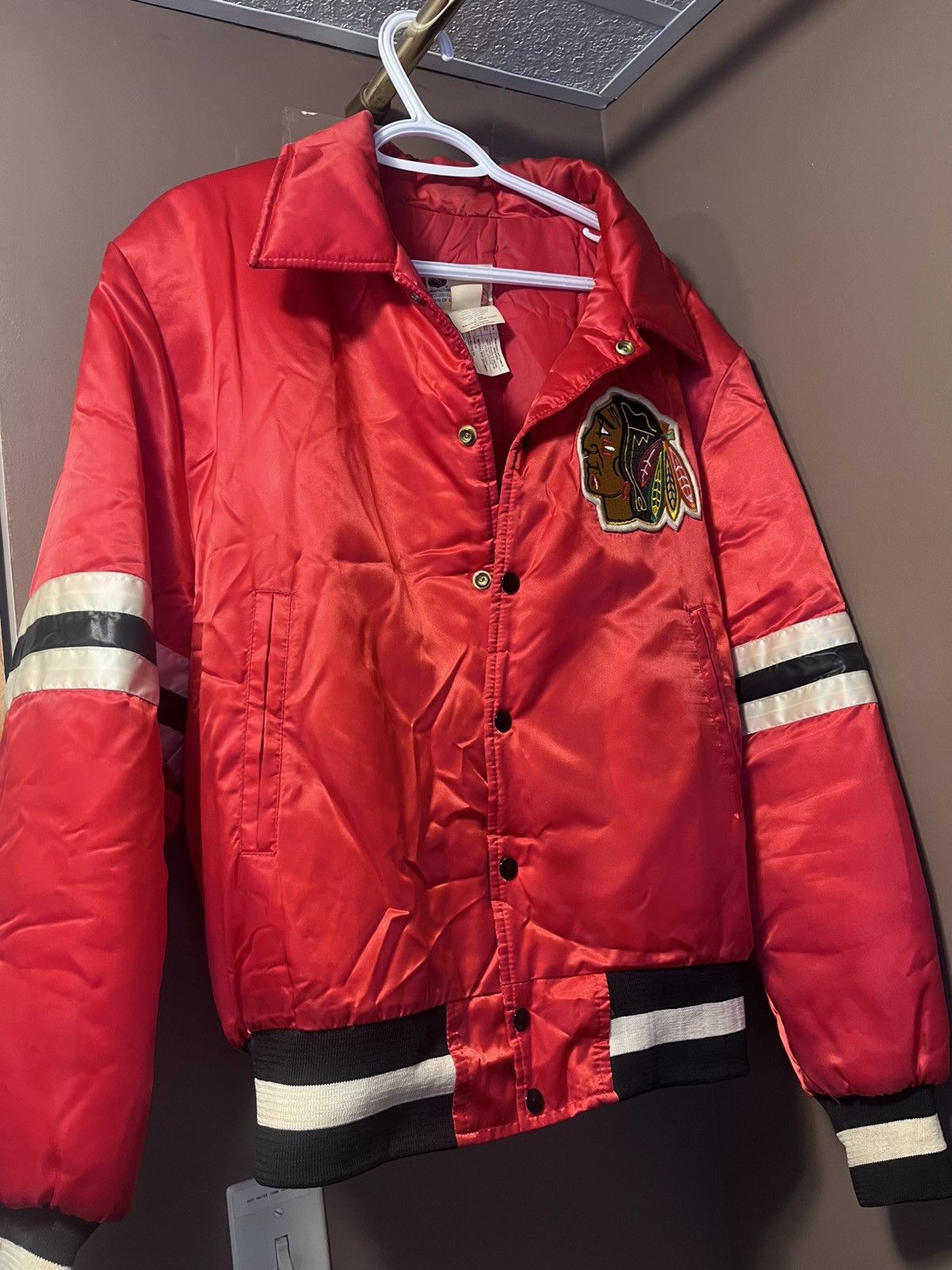 NHL Vintage Chicago Blackhawks 80s Jacket NHL Shain of Canada XL Size US XL / EU 56 / 4 - 1 Thumbnail
