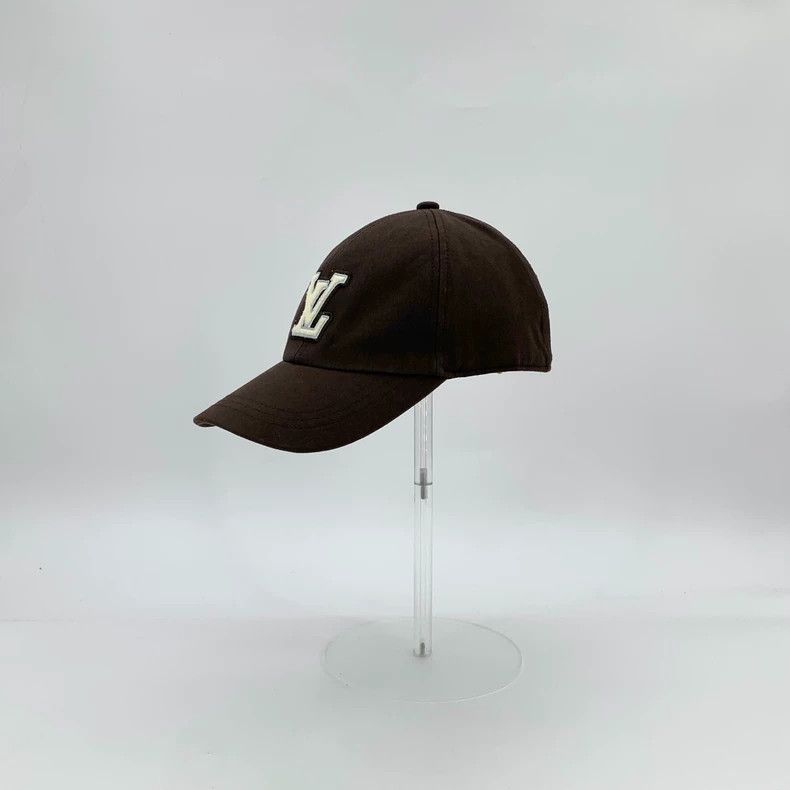 Louis Vuitton Louis Vuitton Dark brown logo embroidered cap baseball cap Size ONE SIZE - 1 Thumbnail