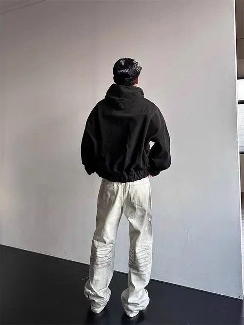 VIBE Vintage washed and dirty dyed street hip hop y2k jeans Size US 34 / EU 50 - 4 Thumbnail