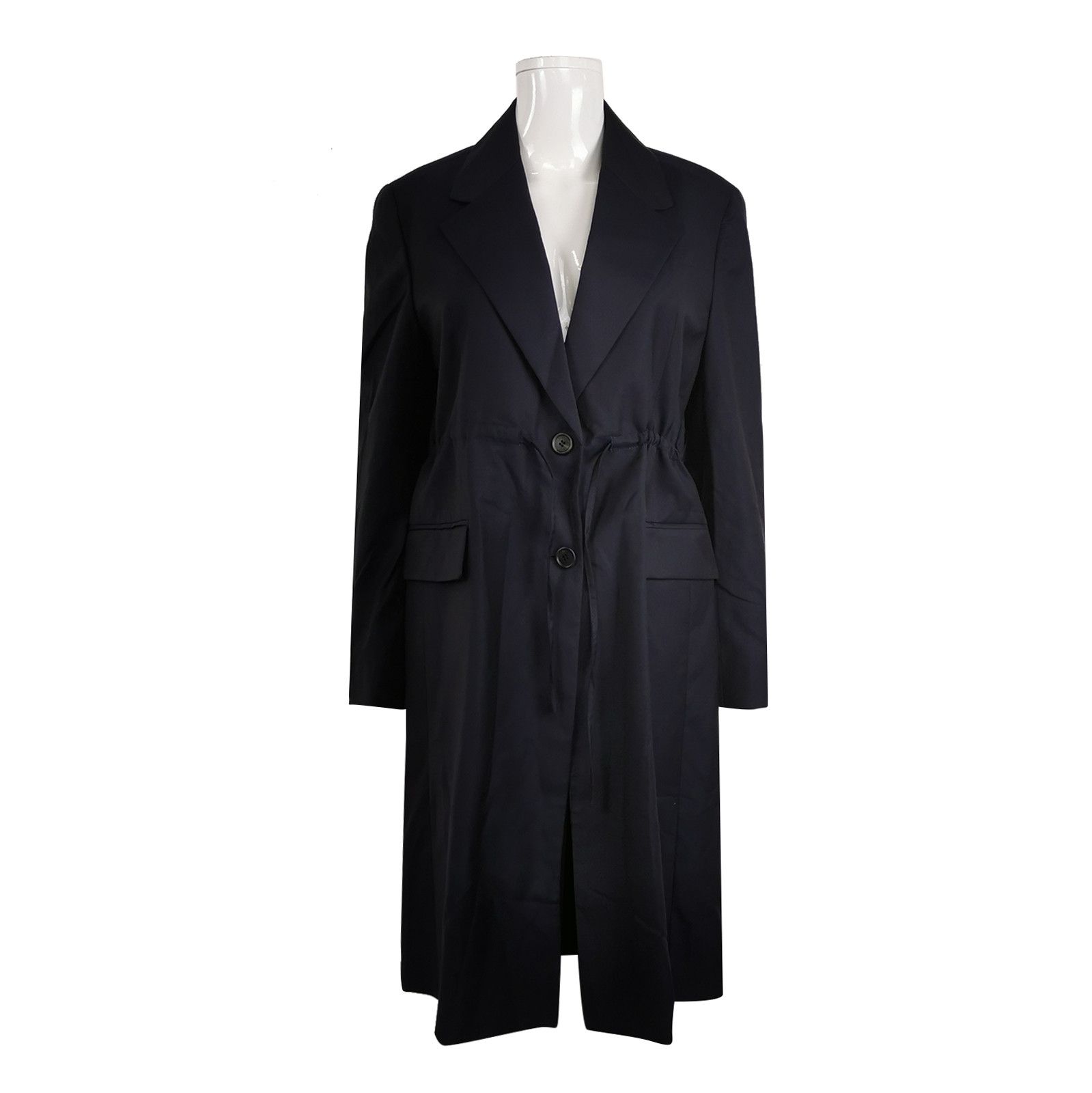 Prada Prada Classic Wool Long Sleeve Coat - dmc Size S / US 4 / IT 40 - 1 Thumbnail