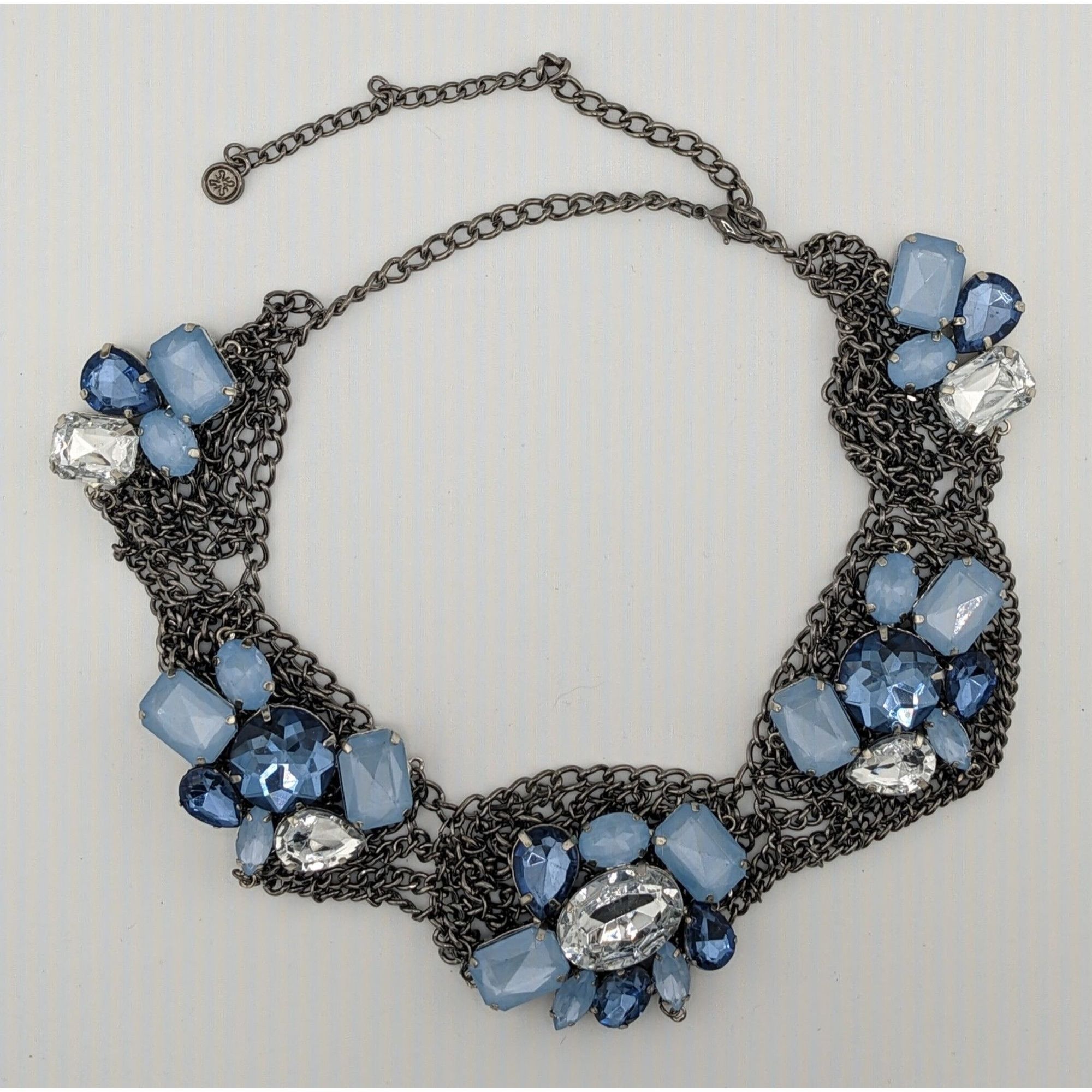 Vera Wang Simply Vera Vera Wang Fairy Glam Blue Gemmed Statement Neckl Size ONE SIZE - 4 Thumbnail