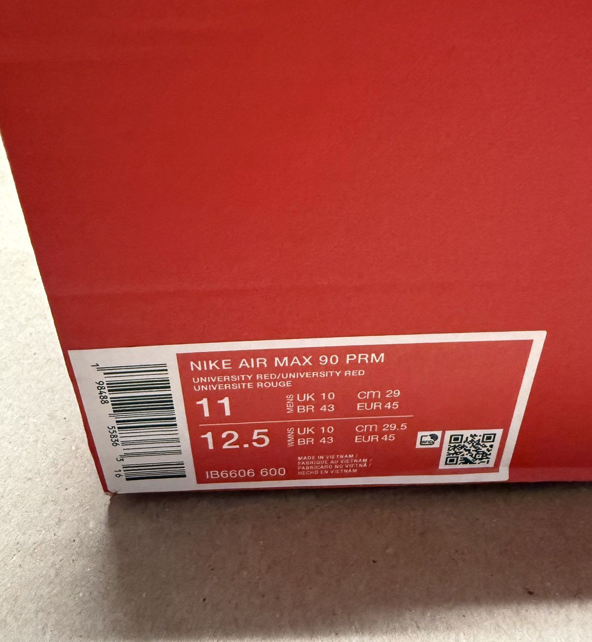Nike Nike Air Max 90 Valentines Day 2026 Mens sz 11 Shoes NEW! Size US 11 / EU 44 - 6 Thumbnail