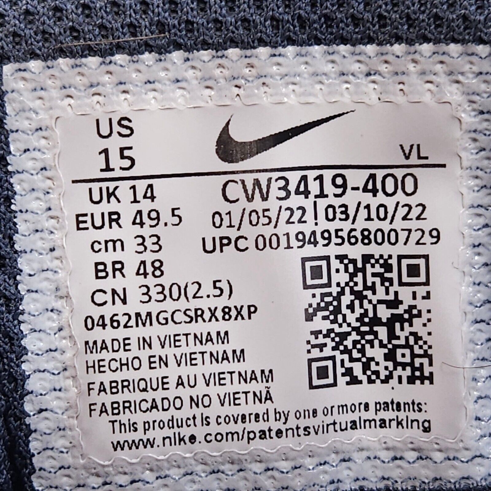 Nike Nike Winflow 8 Shoe Mens Size 15 CW3419-400 Blue White Size US 15 / EU 48 - 10 Thumbnail