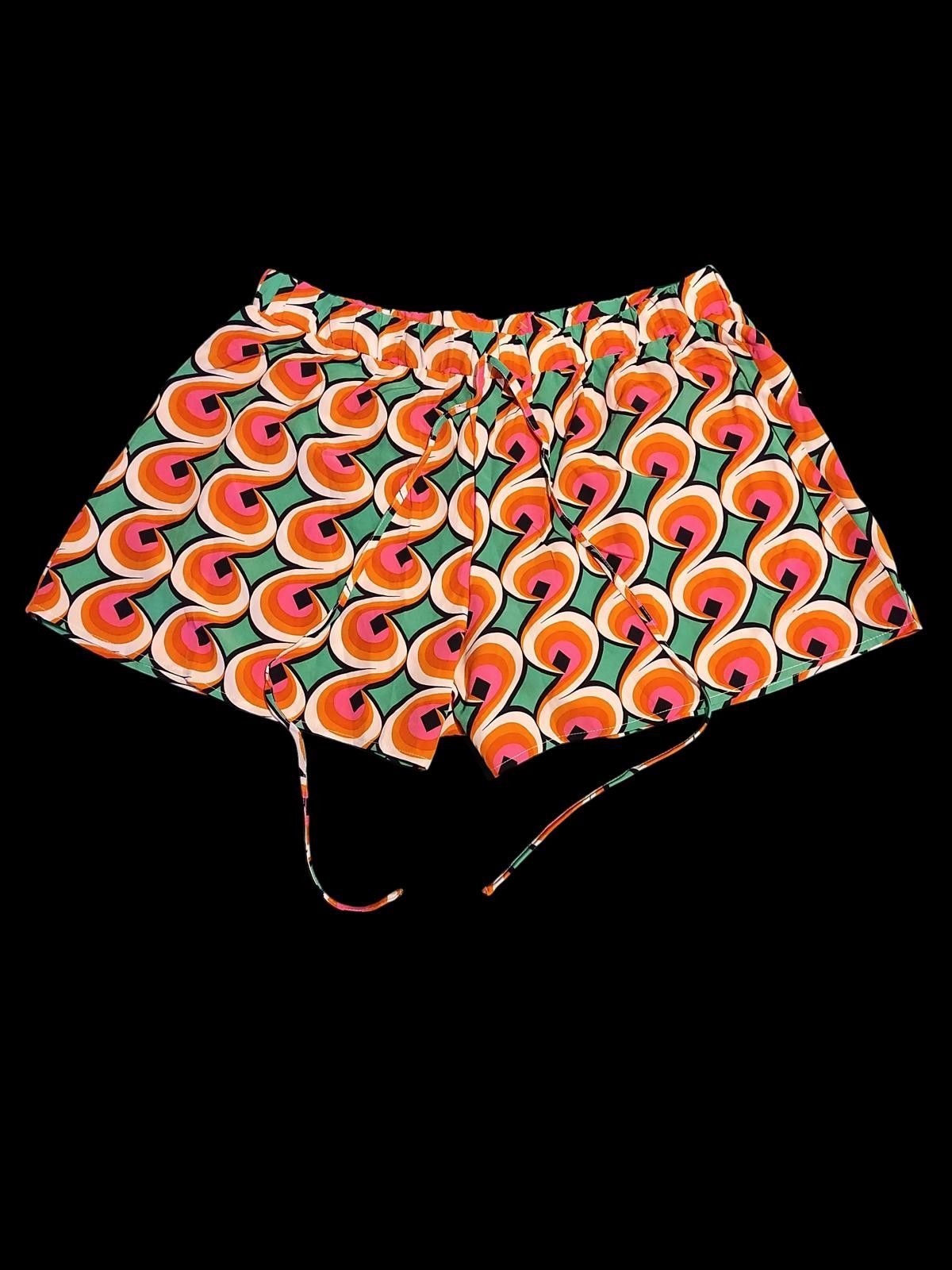 Shein Shein Women's Casual Shorts with Colorful Retro Pattern Size 42" / US 20 - 3 Thumbnail