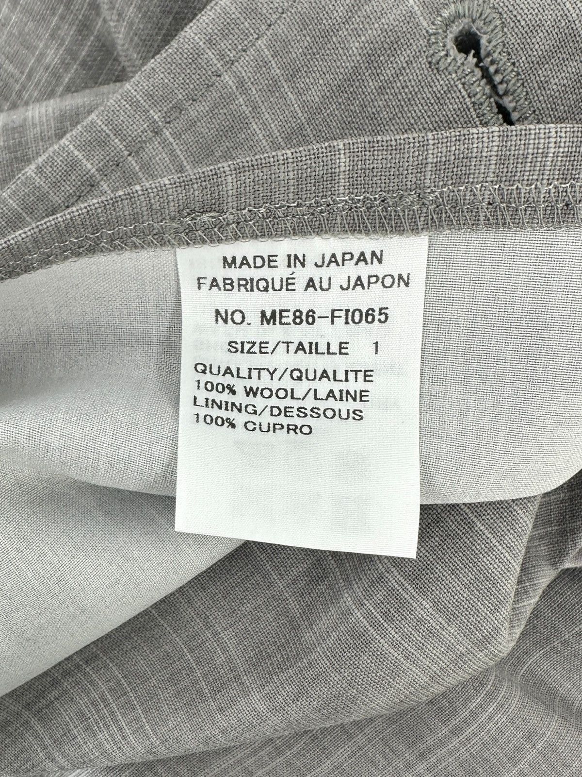 Issey Miyake SS18 Runway Gray Wool Long Sleeve Loose Fit Jumpsuit Size US 30 / EU 46 - 11 Thumbnail