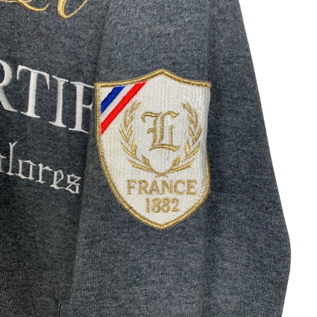 Le Coq Sportif LE COQ SPORTIF Big Logo Zipper Hoodies Sweatshirt #2232-C99 Size US M / EU 48-50 / 2 - 16 Thumbnail