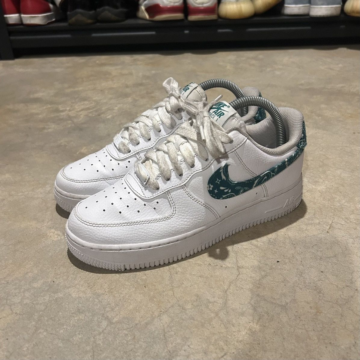 Nike Air Force Low '07 Essential White Green Paisley US