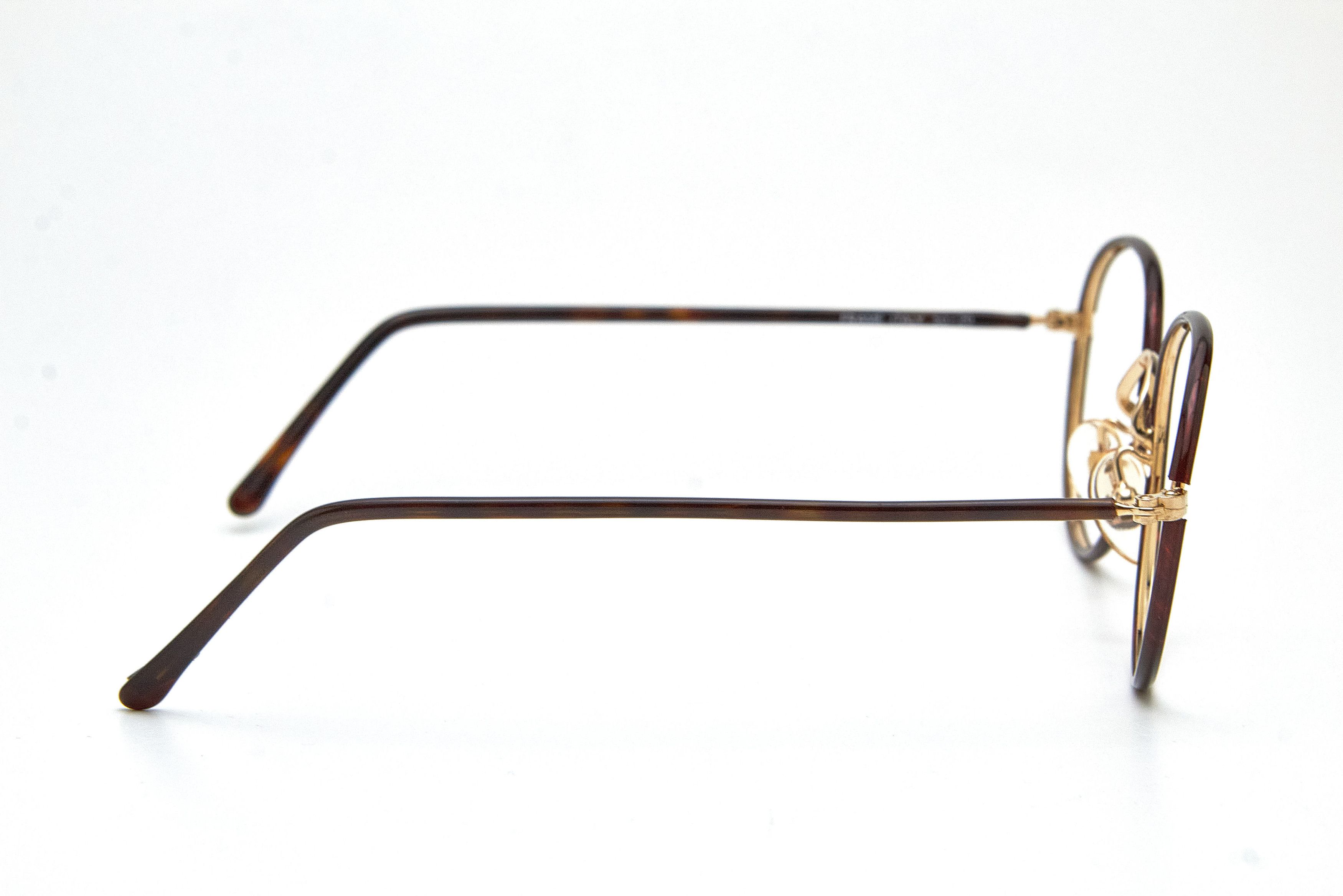 Vintage Avant-Garde FILOS Gold&Tortoise Shell Round Quiet-Lux Specs Size ONE SIZE - 6 Thumbnail