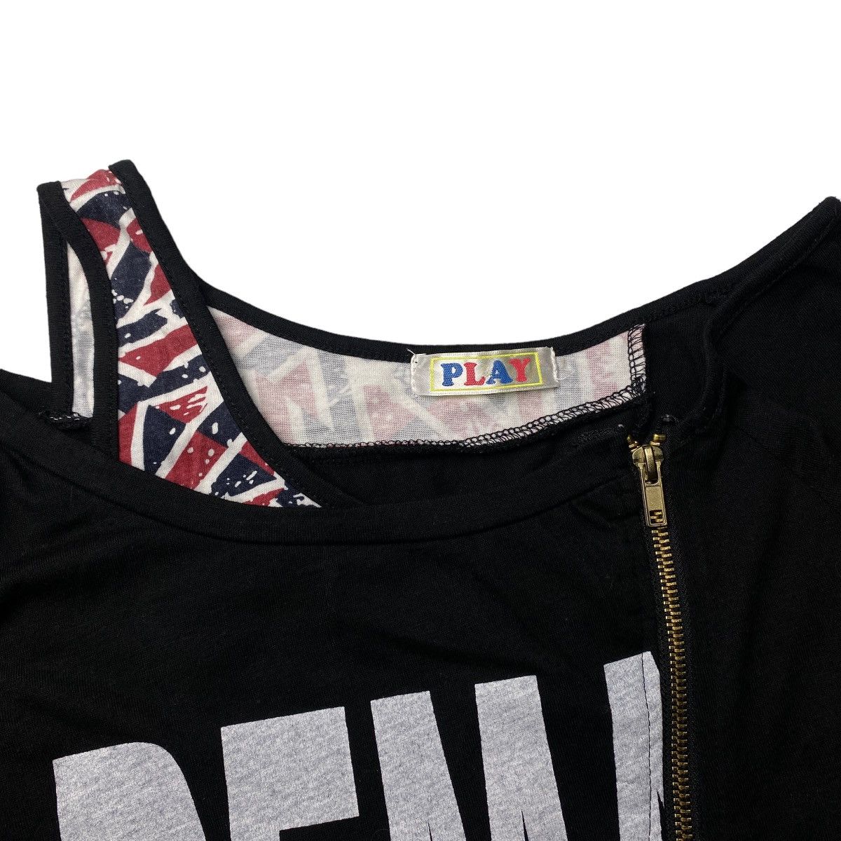 Hysteric Glamour × If Six Was Nine × Japanese Brand 2000's Japanese Double Layer & Zipper Britflag Longsleeve Size US S / EU 44-46 / 1 - 3 Thumbnail
