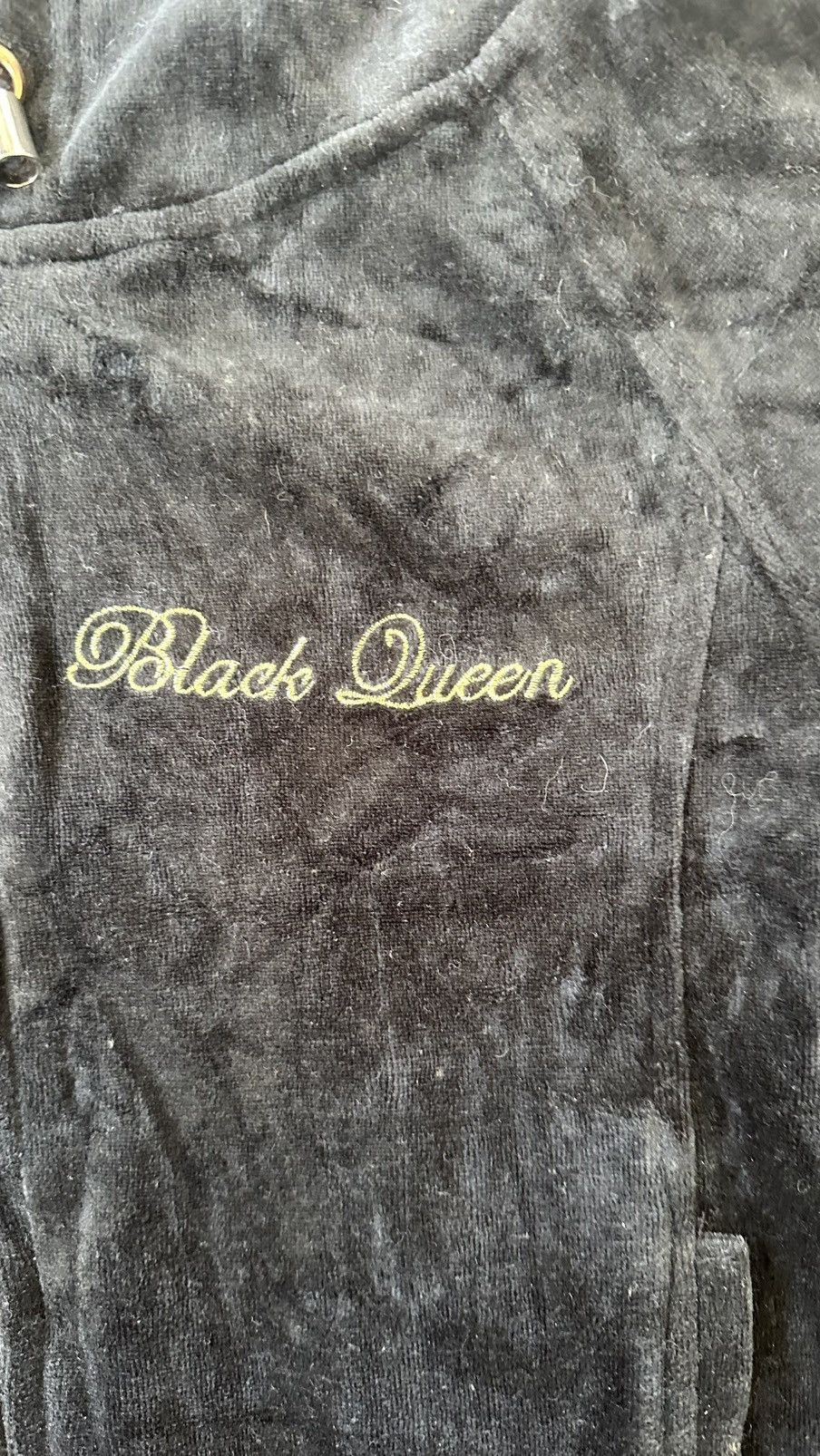 Other VINTAGE BLACK QUEEN SATIN EMBROIDERY HOODIE Size US M / EU 48-50 / 2 - 2 Thumbnail