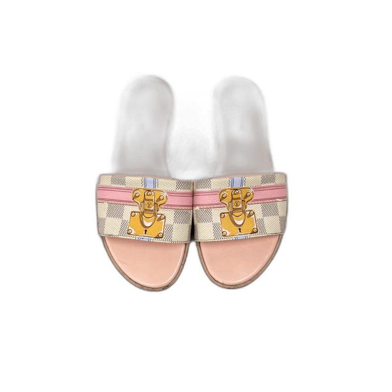 Louis Vuitton Louis Vuitton Checkerboard Slide Sandals Size 37 Size US 6.5 / EU 39-40 - 1 Thumbnail