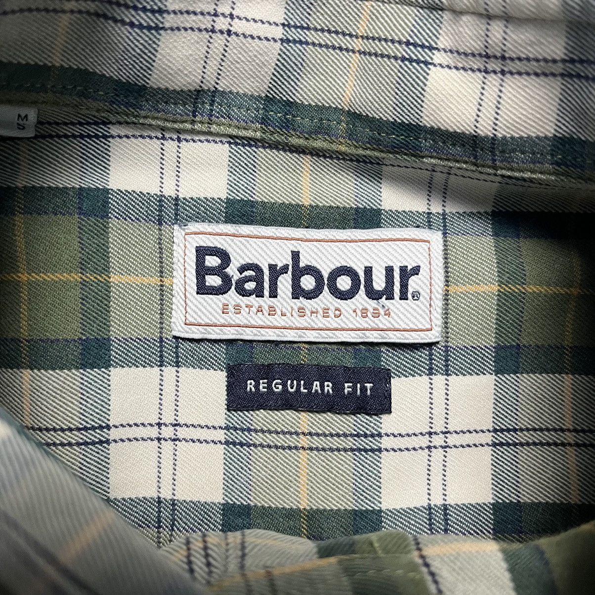 Barbour × Designer Vintage Barbour Checkered Flannel Shirt Luxury Button Down Size US M / EU 48-50 / 2 - 3 Thumbnail
