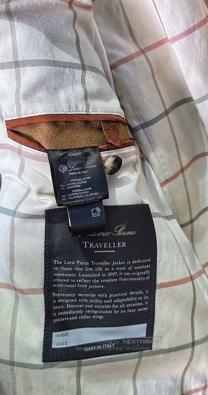 Loro Piana Loro Piana Cashmere Blend Traveller Jacket. Size US M / EU 48-50 / 2 - 8 Thumbnail