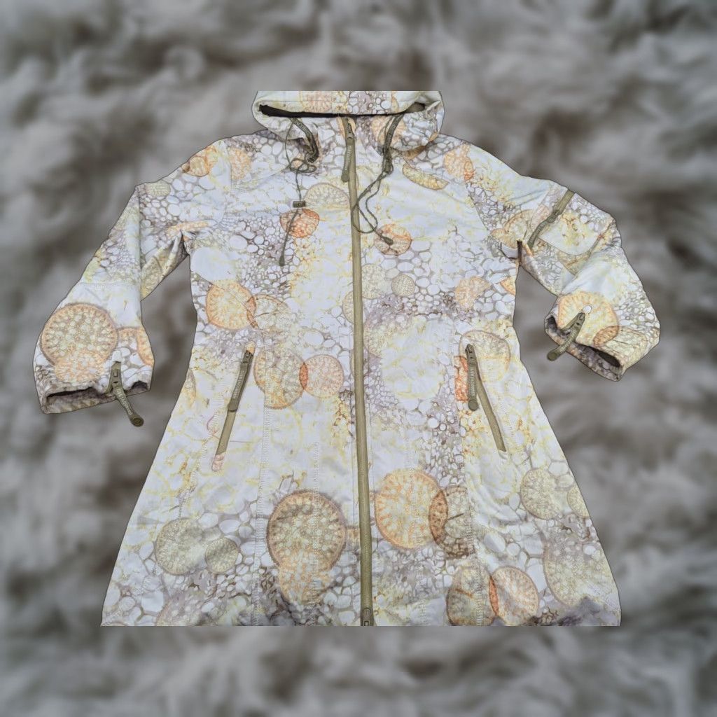 Ilse Jacobsen Ilse Jacobsen Hornbaek Womens Raincoat Parka Jacket Size 40 Multicolor Long Zip Hooded Full Zip Womens Parka Size S / US 4 / IT 40 - 1 Thumbnail