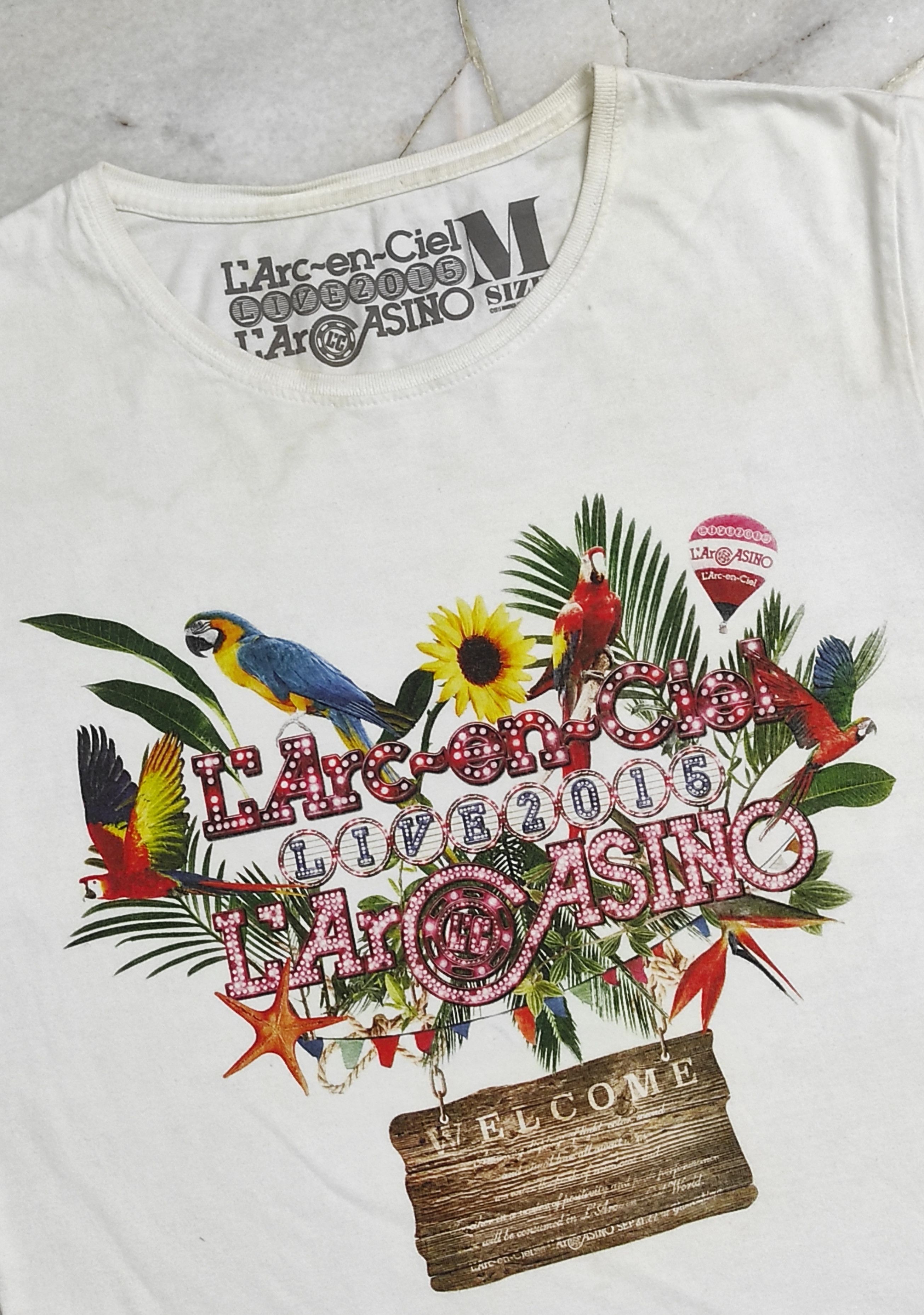 Band Tees LIVE 2015 L Arc en Ciel L 'AR CASINO PROMO TEE Size US S / EU 44-46 / 1 - 3 Thumbnail