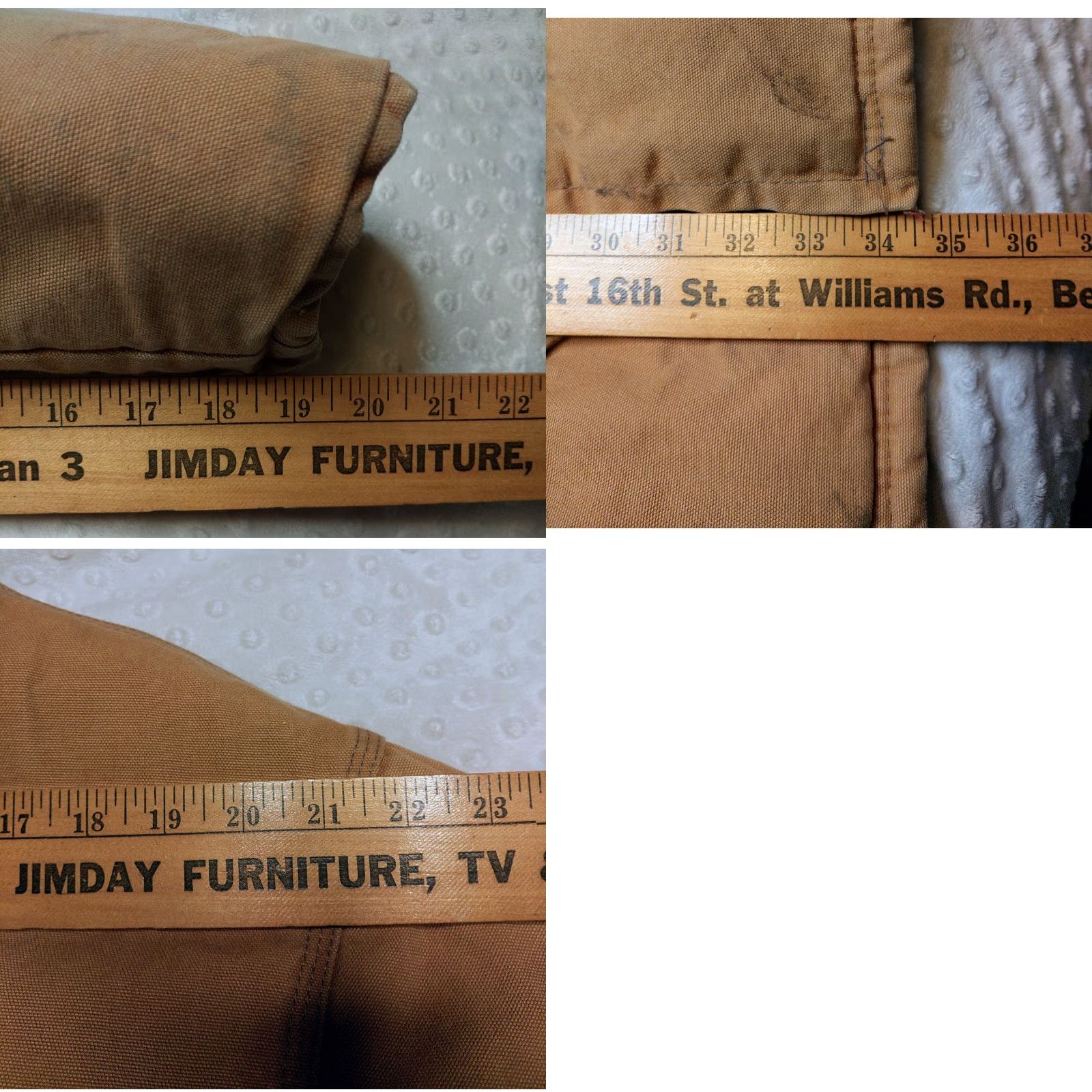 Vintage Vintage Tough Duck Chore Jacket XL Tan Canvas Quilt Lined Zippered Heavyweight Outdoor 90s Men Mens Jacket Size US XL / EU 56 / 4 - 9 Thumbnail