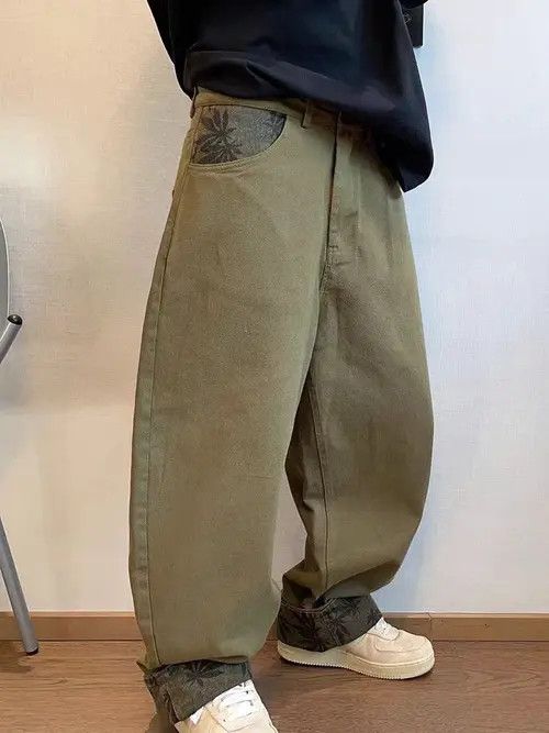 Japanese Brand Vintage Street Splicing Loose Workwear Casual Canvas Pants Size US 30 / EU 46 - 6 Thumbnail