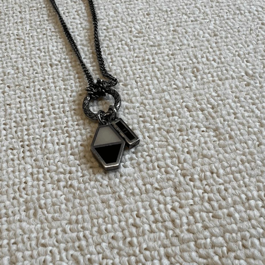 Bottega Veneta Bottega Veneta Multi Pandent Silver Necklace-2508 Size ONE SIZE - 2 Thumbnail