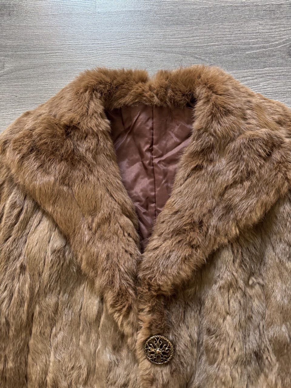 Vintage Vintage Real Fur Rabbit Brown Coat Jacket Size M / US 6-8 / IT 42-44 - 6 Thumbnail