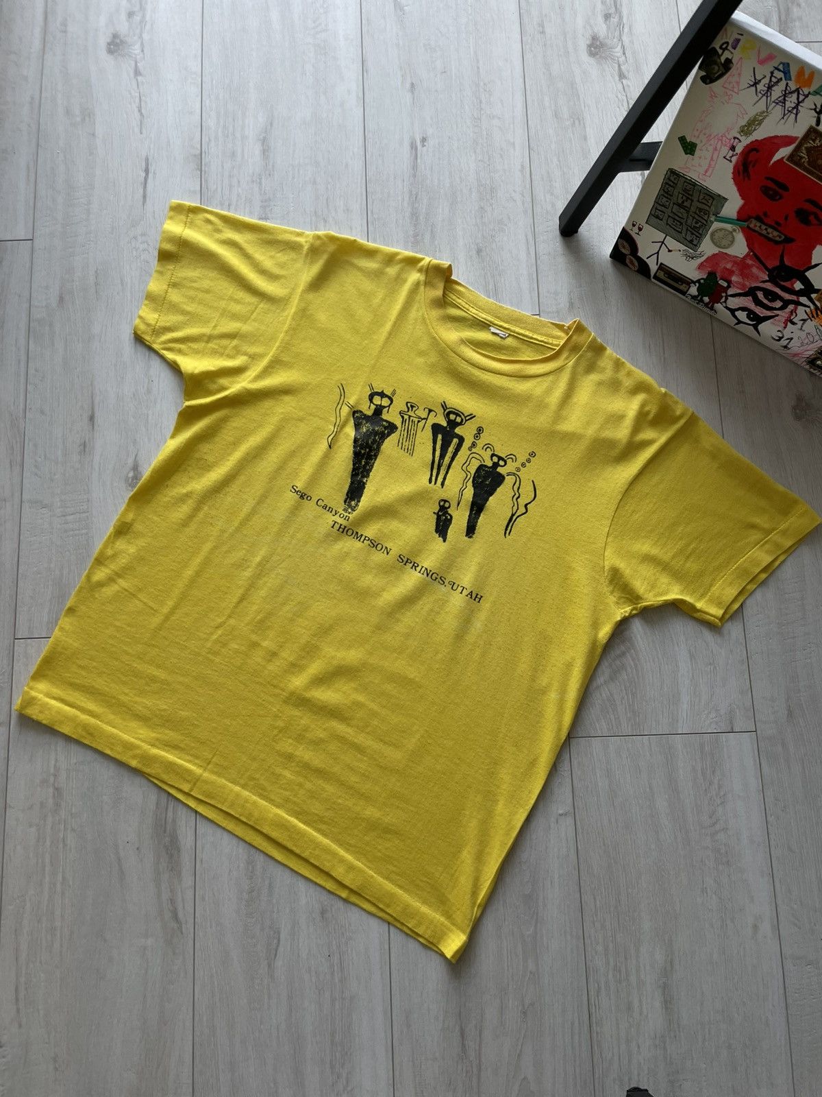 Vintage Vintage 1987 Sego Canyon Thompson Springs Art T-Shirt Size US M / EU 48-50 / 2 - 2 Thumbnail