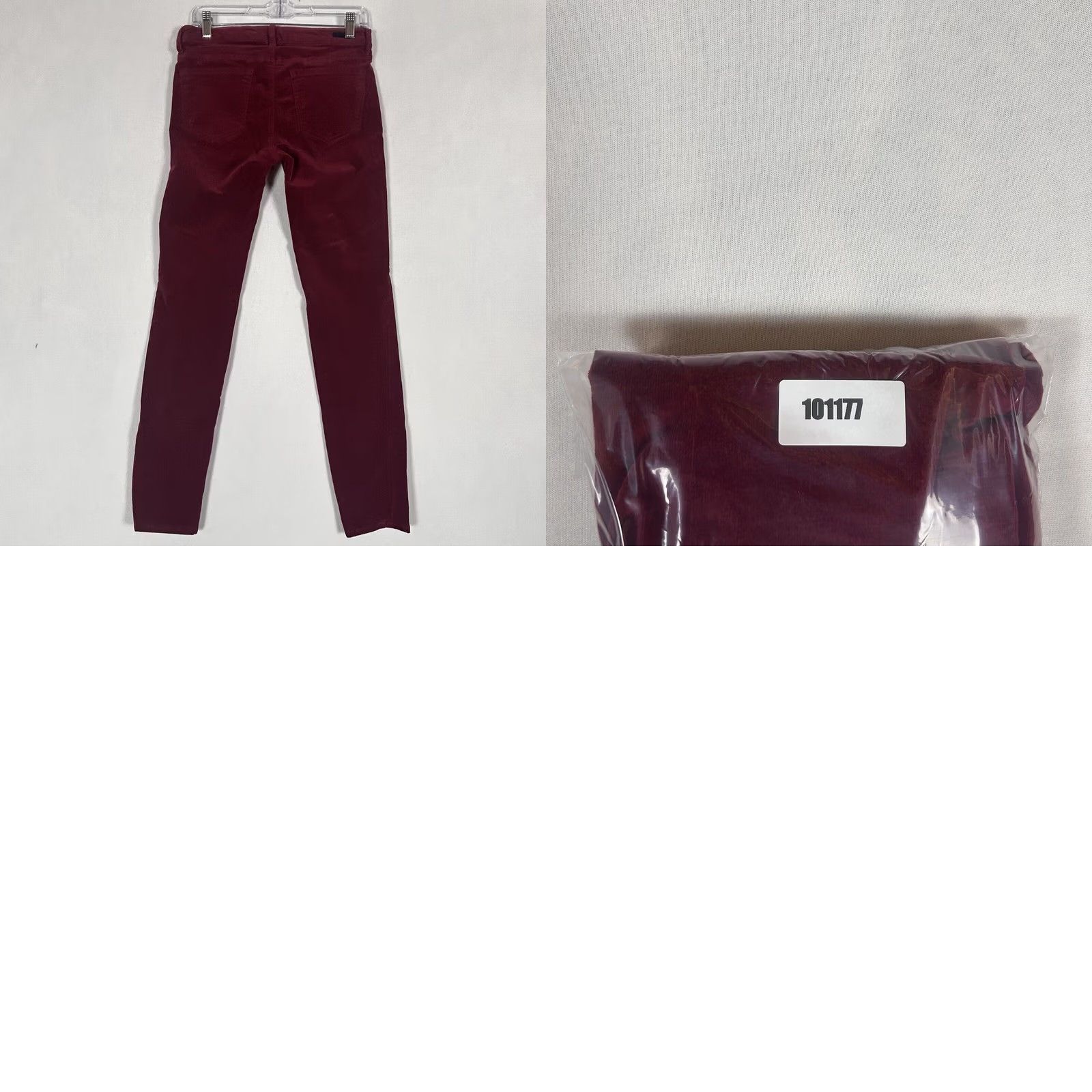 Vintage KUT from the Kloth Diana Skinny Corduroy Pants Womens 4 Red Mid Rise Slim Jeans Casual Size 27" / US 4 / IT 40 - 8 Thumbnail