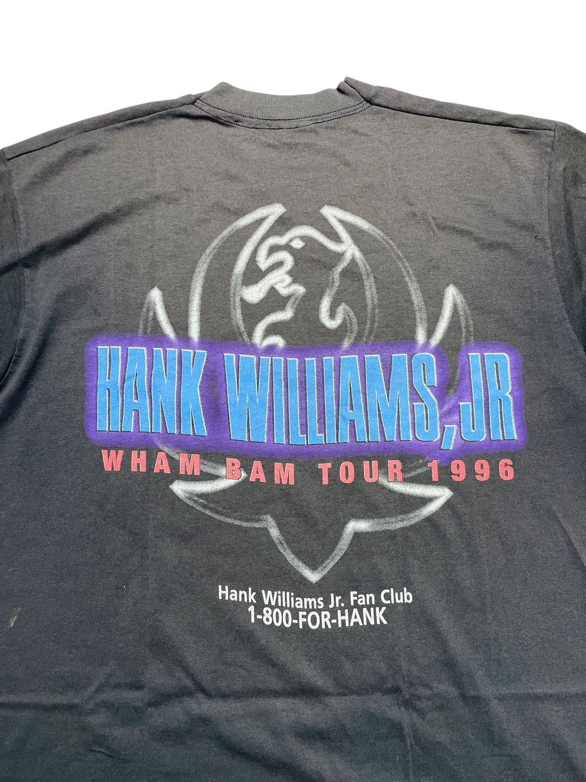 Band Tees 1996’s Hank Williams,Jr - Sunfaded Tee Size US L / EU 52-54 / 3 - 6 Thumbnail